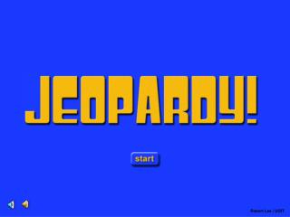 Jeopardy Opening