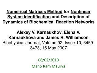 08/02/2010 Mano Ram Maurya