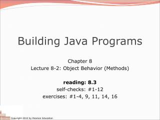 Building Java Programs