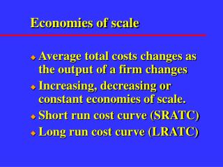 Economies of scale