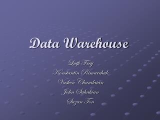 Data Warehouse