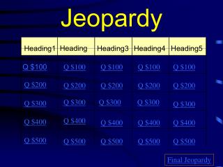 Jeopardy