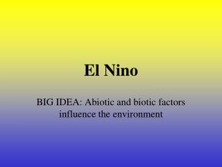 El Nino