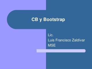 CB y Bootstrap