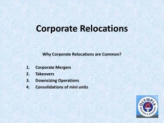 Corporate Relocation made easy