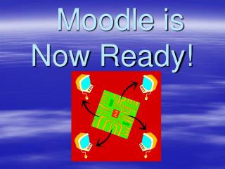  Moodle is Now Ready! 