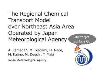 A. Kamada *, M. Ikegami, H. Naoe , M . Kajino , M. Deushi , T. Maki