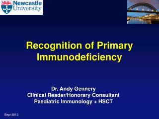 Recognition of Primary Immunodeficiency