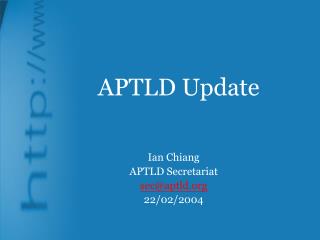 APTLD Update