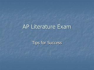 AP Literature Exam