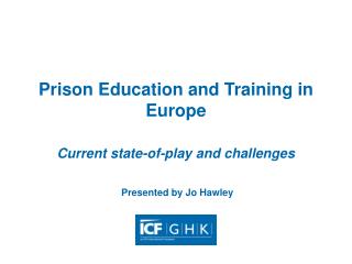 Prison Education and Training in Europe