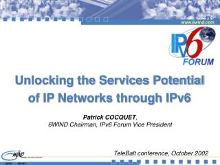 Unlocking the Services Potential of IP Networks through IPv6
