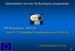 Information Society Technologies programme