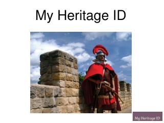 My Heritage ID