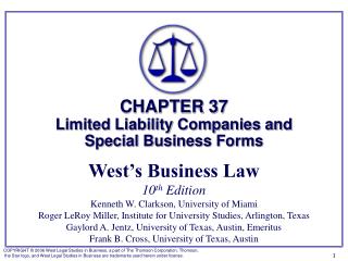 § 1: Limited Liability Companies