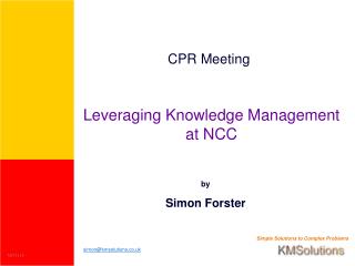 CPR Meeting