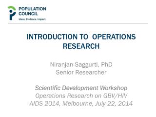 Introduction to Operations research