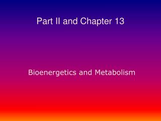 Part II and Chapter 13