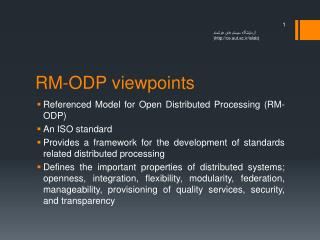 RM-ODP viewpoints