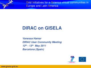 DIRAC on GISELA