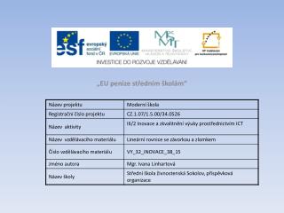 „EU peníze středním školám“