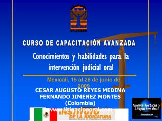 CURSO DE CAPACITACIÓN AVANZADA