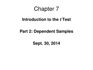 Chapter 7