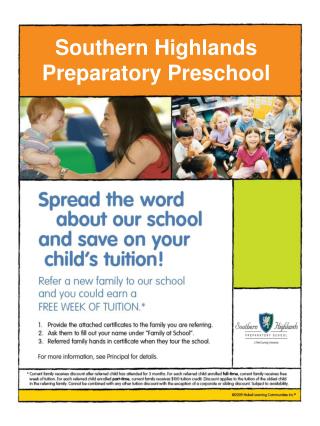 Southern Highlands Preparatory Preschool