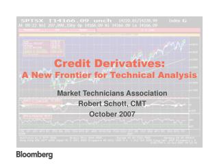 Credit Derivatives: A New Frontier for Technical Analysis