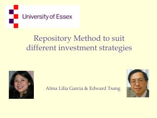 Repository Method to suit different investment strategies