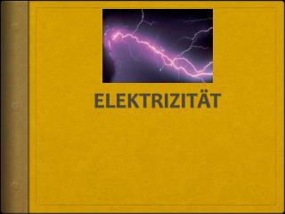 ELEKTRIZITÄT