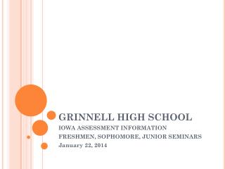 GRINNELL HIGH SCHOOL