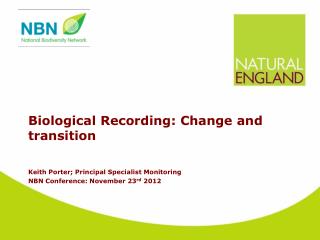 Biological Recording: Change and transition