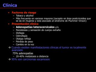 Factores de riesgo Tabaco y alcohol