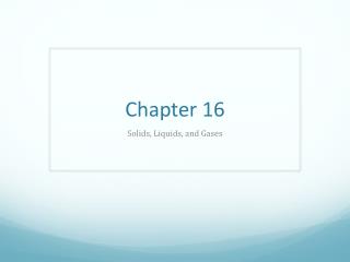 Chapter 16