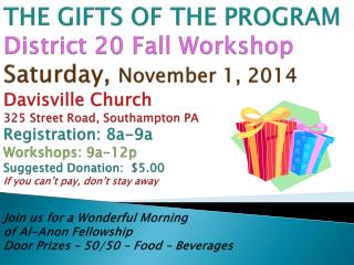 Fall2014WorkshopTheGiftsoftheProgram1