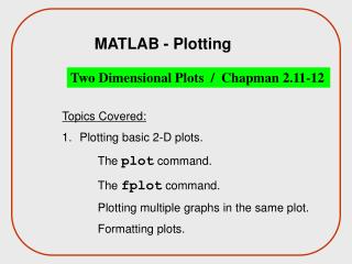 MATLAB - Plotting