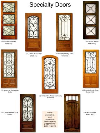 Specialty Doors