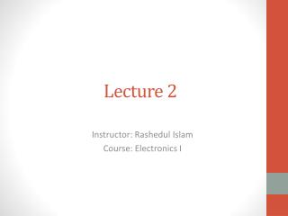 Lecture 2