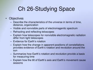 Ch 26-Studying Space