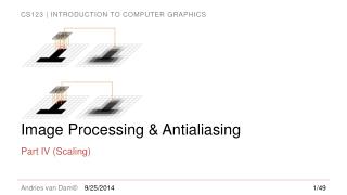 Image Processing &amp; Antialiasing