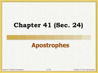 Chapter 41 (Sec. 24 )