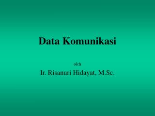 Data Komunikasi