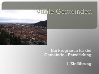 Vitale Gemeinden