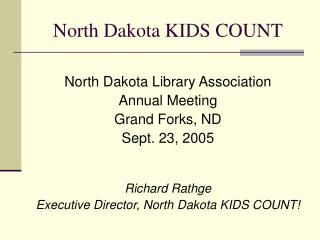 North Dakota KIDS COUNT