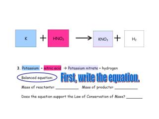 First, write the equation.
