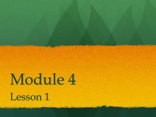 Module 4