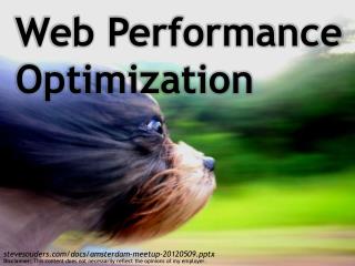 Web Performance Optimization