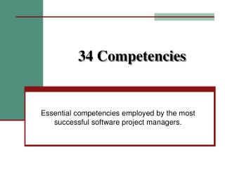 34 Competencies