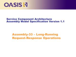 Service Component Architecture Assembly Model Specification Version 1.1